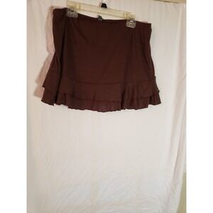 Women's Wild Fable Brown Ruffled Skirt With Shorts Size XXL
